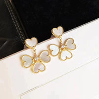 [Solara Jewelry]CLOVER SWEET WHITE MOP EARRINGS