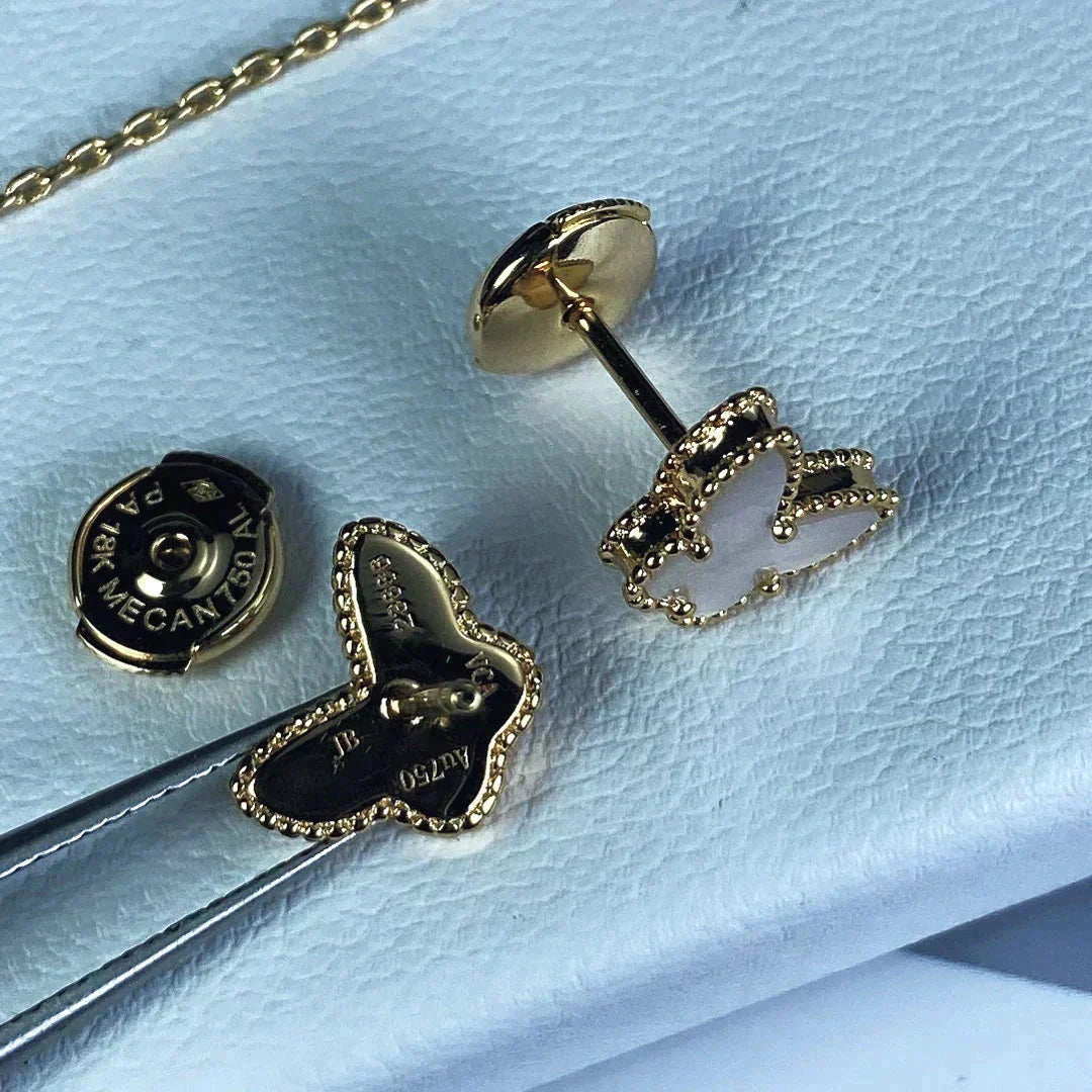 [Solara Jewelry]SWEET BUTTERFLY MOP EARSTUDS