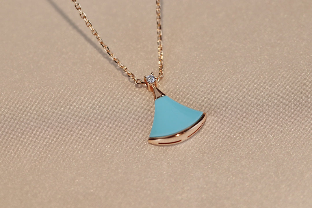 [Solara Jewelry]DREAM NECKLACE TURQUOISE PINK GOLD