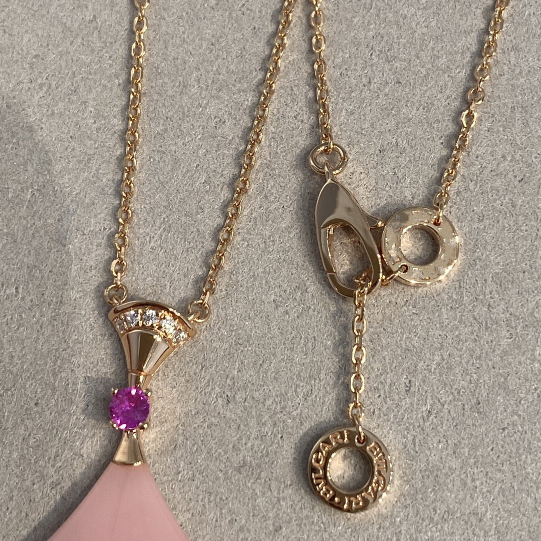 [Solara Jewelry]DREAM NECKLACE PINK OPAL