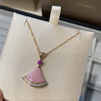 [Solara Jewelry]DREAM NECKLACE PINK OPAL