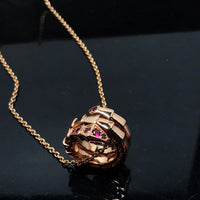 [Solara Jewelry]SCHLANGEN-ANHÄNGER-HALSKEKETTE