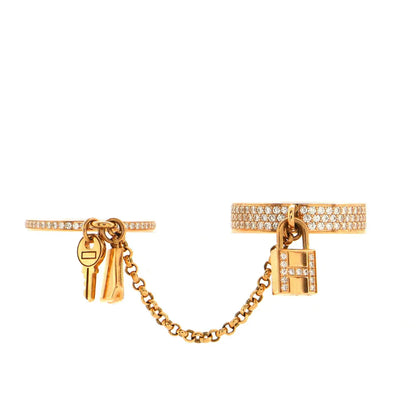 [Solara Jewelry]HM KELLY CLOCHETTE DOUBLE RING IN  WITH DIAMONDS