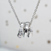 [Solara Jewelry]SERPENTI SILVER NECKLACE DIAMOND
