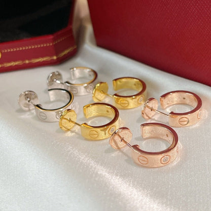 [Solara Jewelry]LOVE EARRINGS 5.7MM 2 DIAMONDS