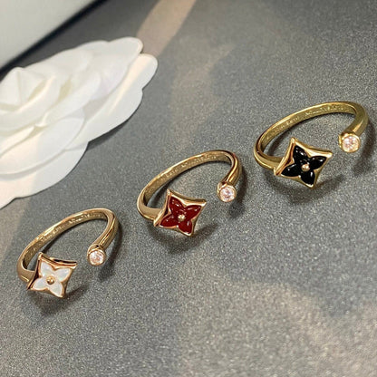 [Solara Jewelry]STAR 1 DIAMOND OPEN RING
