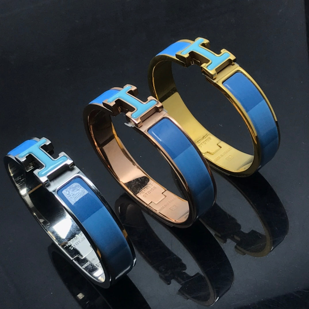 [Solara Jewelry]H BRACELET BLUE RAINBOW CERAMIC