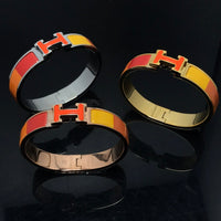 [Solara Jewelry]H BRACELET ORANGE RAINBOW CERAMIC