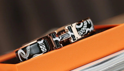 [Solara Jewelry]H TARTAN BRACELET 12MM