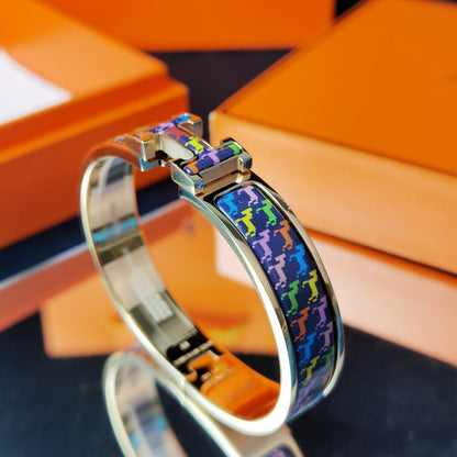 [Solara Jewelry]H HORSE BRACELET 12MM