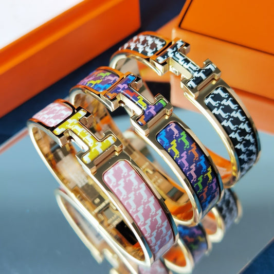 [Solara Jewelry]H HORSE BRACELET 12MM