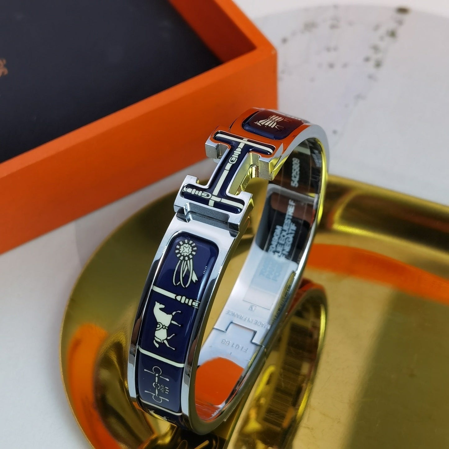 [Solara Jewelry]H COUVERTURES DARK BLUE BRACELET