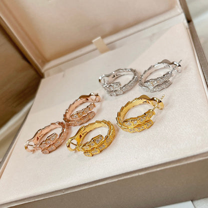 [Solara Jewelry]SERPENTI EARRINGS DIAMOND
