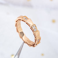 [Solara Jewelry]SERPENTI RING PINK GOLD  3MM