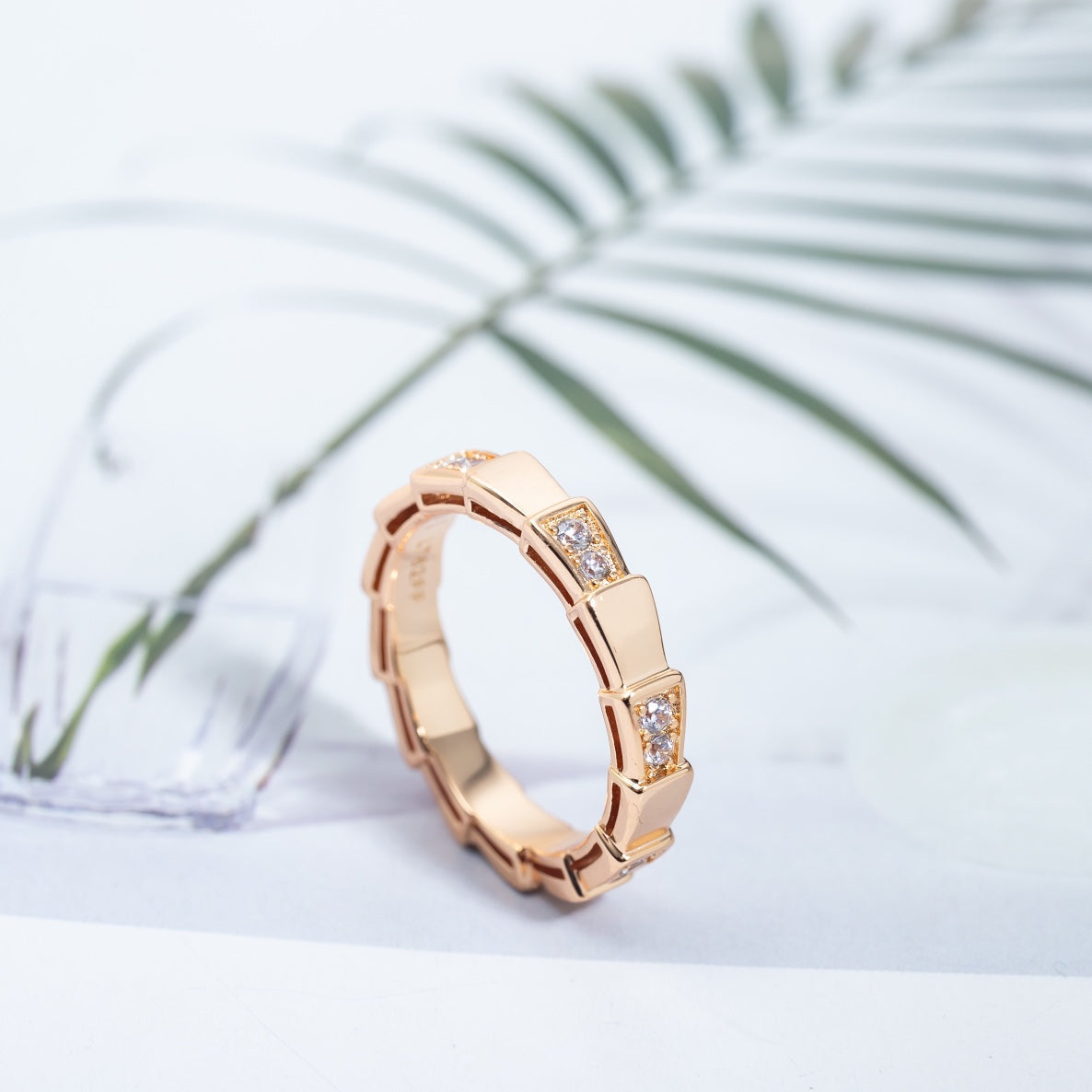 [Solara Jewelry]SERPENTI RING PINK GOLD  3MM