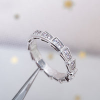 [Solara Jewelry]SERPENTI RING SILVER DIAMOND PAVED 3MM