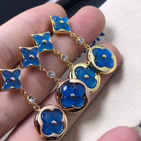 [Solara Jewelry]STAR AND SUN AGATE DIAMOND EARRINGS