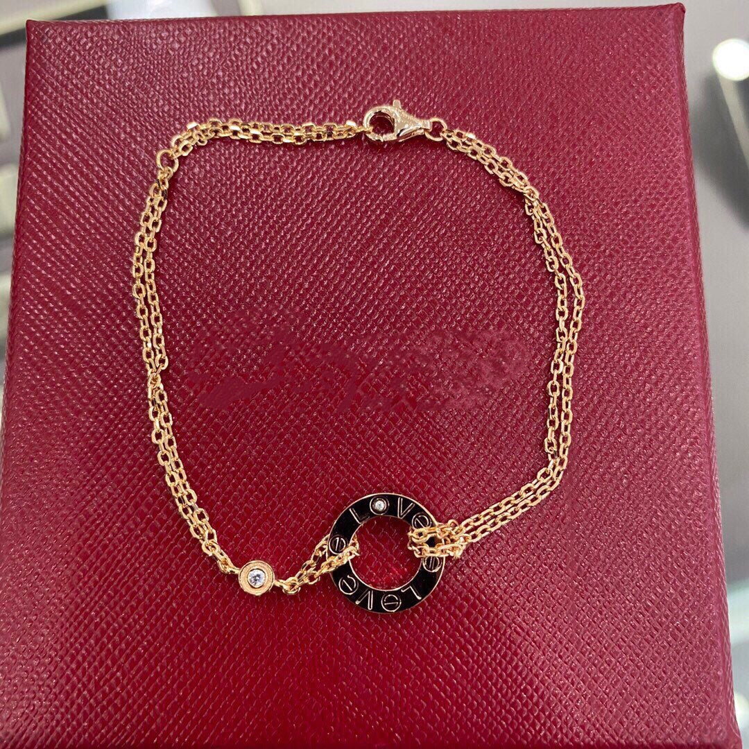 [Solara Jewelry]LOVE BRACELET 2 DIAMOND