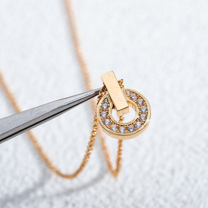 [Solara Jewelry]GARI NECKLACE PINK GOLD DIAMOND