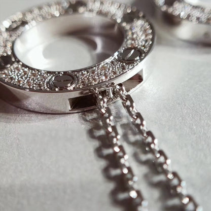 [Solara Jewelry]LOVE NECKLACE ADJUSTABLE SILVER