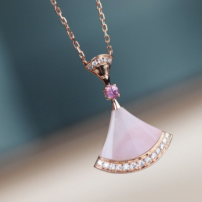 [Solara Jewelry]DREAM NECKLACE PINK MOP DIAMOND
