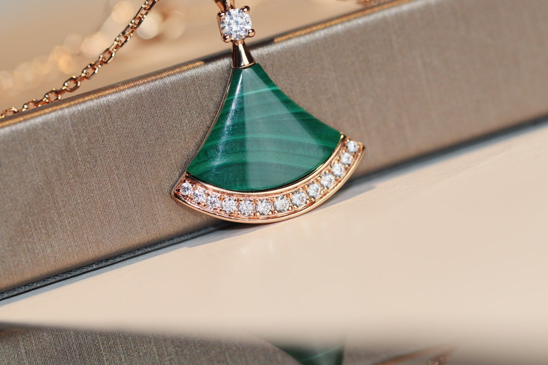 [Solara Jewelry]DREAM NECKLACE MALACHITE DIAMOND