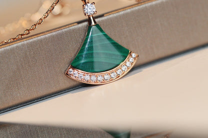 [Solara Jewelry]DREAM NECKLACE MALACHITE DIAMOND