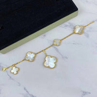 [Solara Jewelry]MAGIC CLOVER MOP GOLD BRACELET 5 MOTIFS