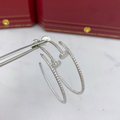[Solara Jewelry]JUSTE EARRINGS FULL DIAMONDS 1.8MM
