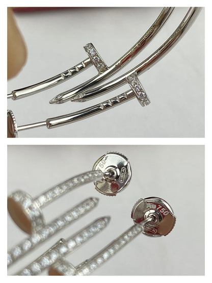 [Solara Jewelry]JUSTE EARRINGS FULL DIAMONDS 1.8MM