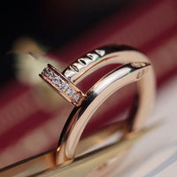 [Solara Jewelry]JUSTE RING 2.65MM PINK GOLD DIAMOND