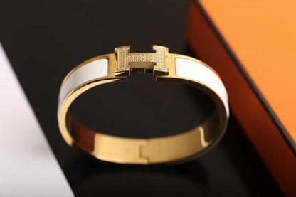 [Solara Jewelry]H BRACELET GOLD DIAMOND