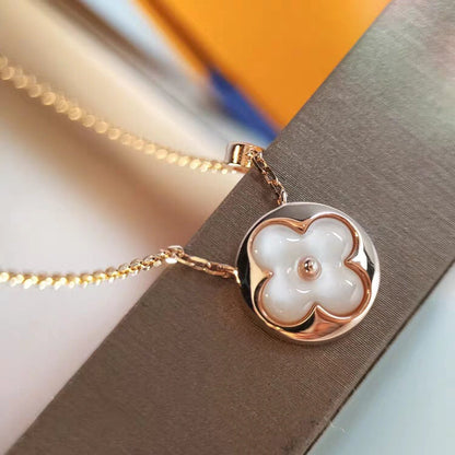 [Solara Jewelry]SUN MOP GOLD 1 DIAMOND NECKLACE