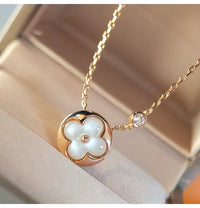 [Solara Jewelry]SUN MOP GOLD 1 DIAMOND NECKLACE