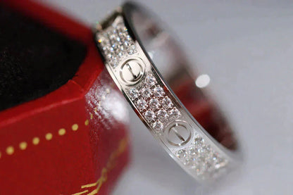 [Solara Jewelry]LOVE RING 3.6MM DIAMOND PAVED