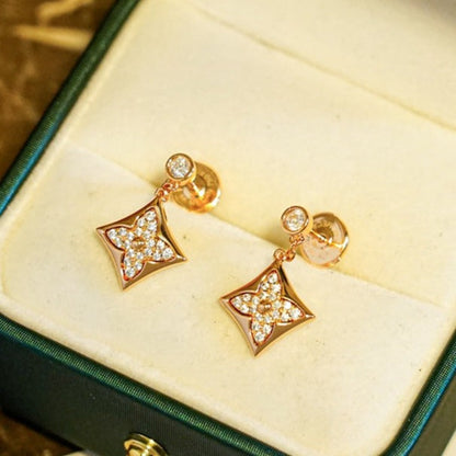 [Solara Jewelry]STAR DIAMONDS EARRINGS GOLD