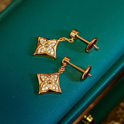 [Solara Jewelry]STAR DIAMONDS EARRINGS GOLD