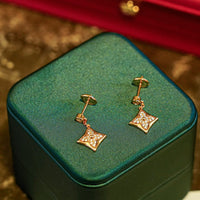[Solara Jewelry]STAR DIAMONDS EARRINGS GOLD
