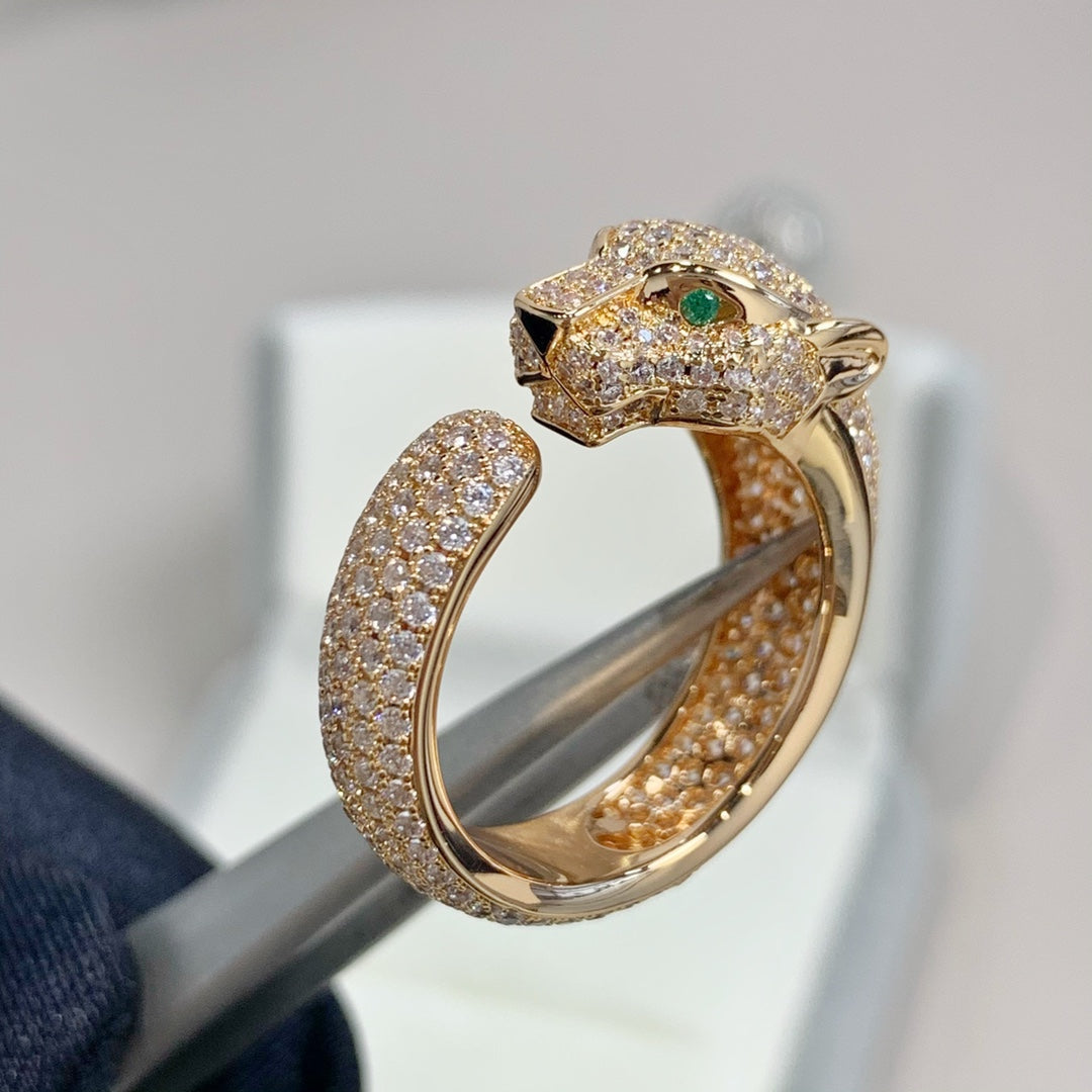 [Solara Jewelry]PANTHERE PINK GOLD DIAMOND RING