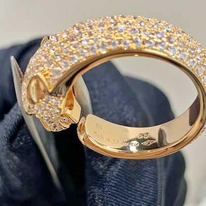 [Solara Jewelry]PANTHERE PINK GOLD DIAMOND RING