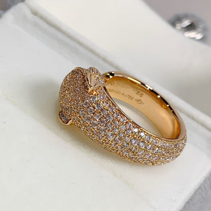 [Solara Jewelry]PANTHERE PINK GOLD DIAMOND RING