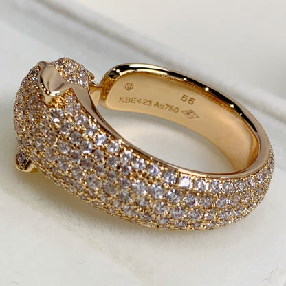 [Solara Jewelry]PANTHERE PINK GOLD DIAMOND RING