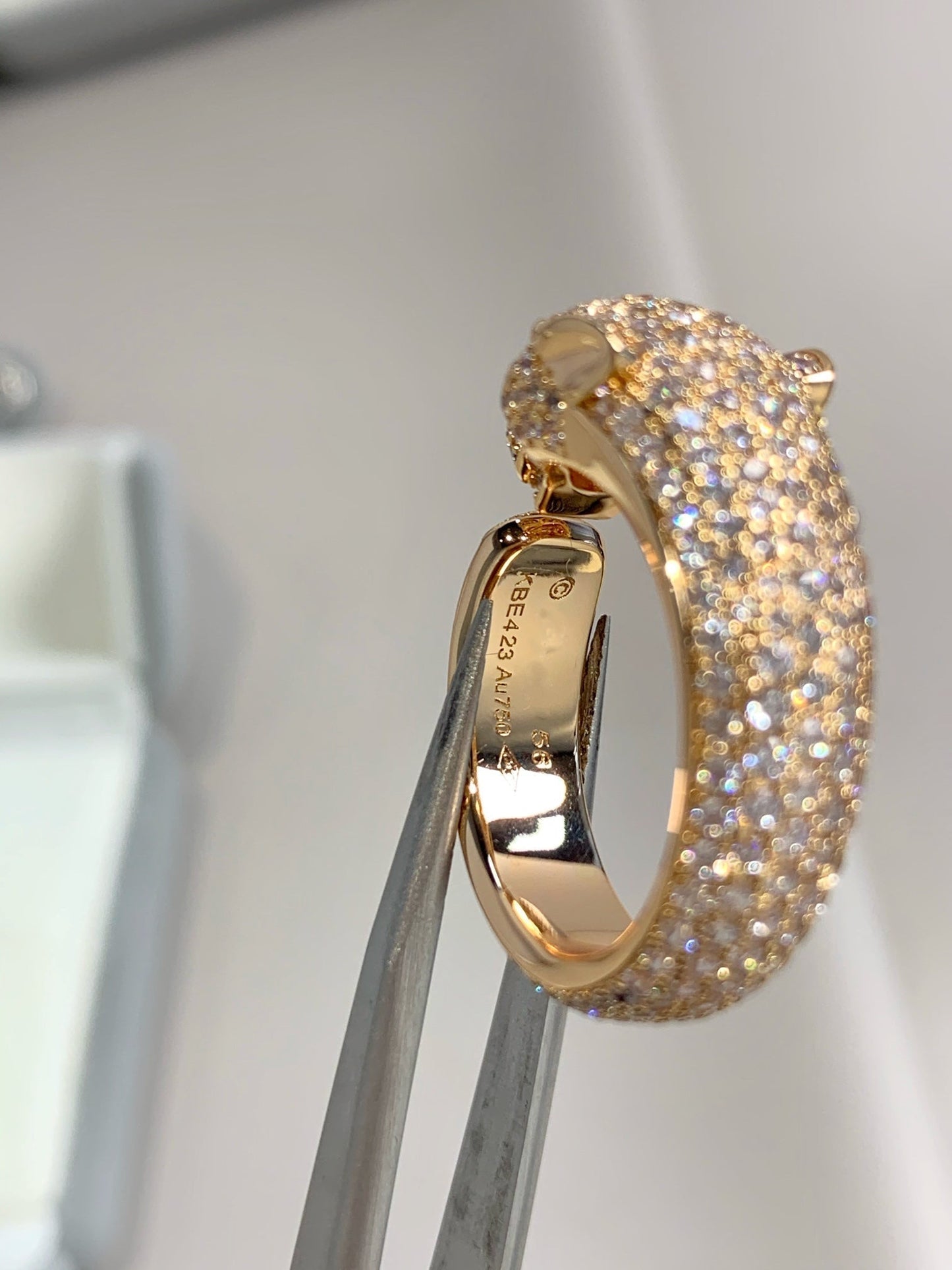 [Solara Jewelry]PANTHERE PINK GOLD DIAMOND RING