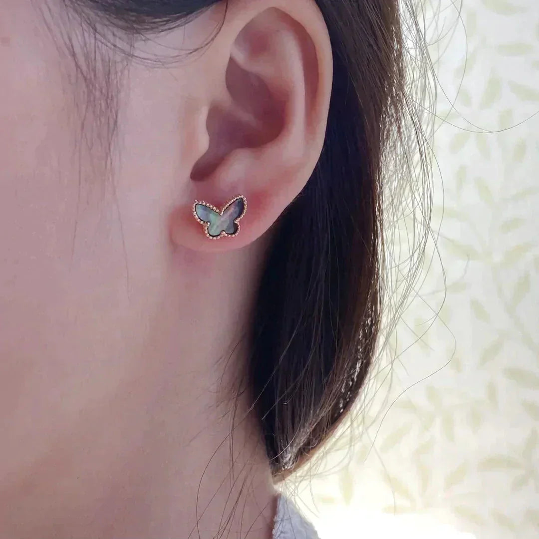 [Solara Jewelry]BUTTERFLY DARK MOP  EARRINGS