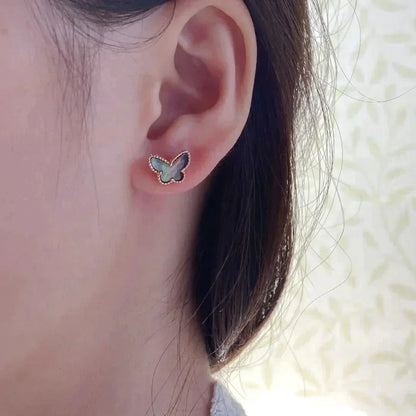 [Solara Jewelry]BUTTERFLY DARK MOP  EARRINGS