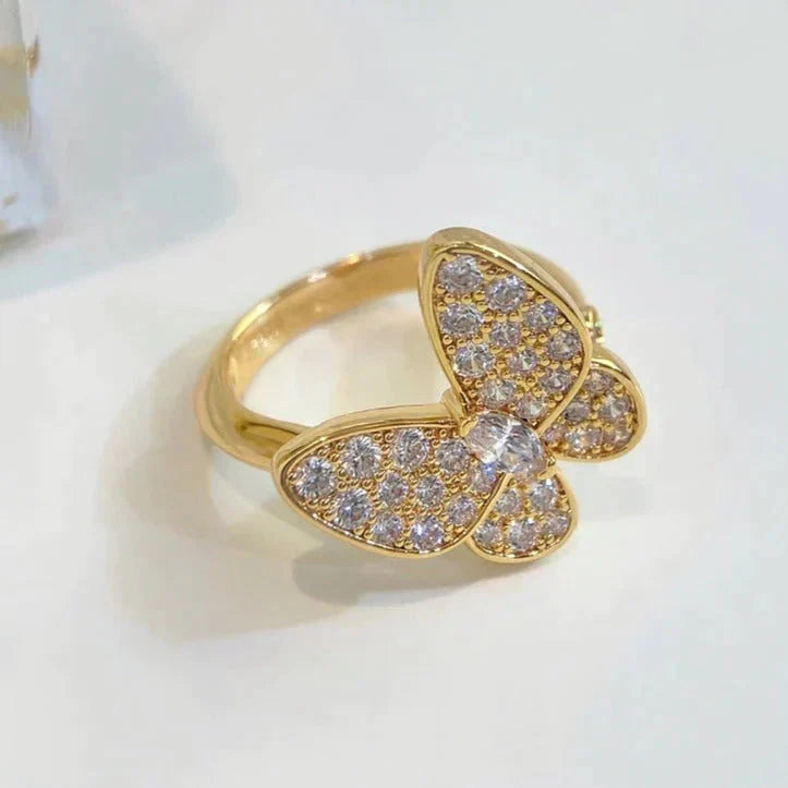 [Solara Jewelry]BUTTERFLY DIAMOND RING