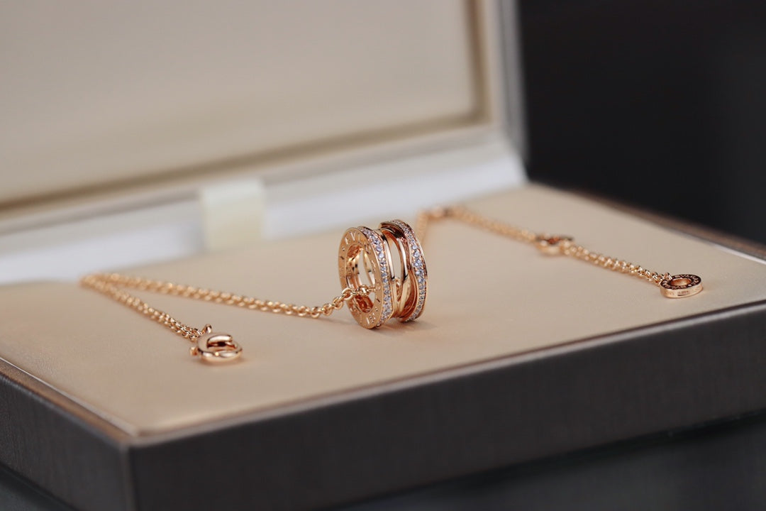 [Solara Jewelry]ZERO 1 PINK GOLD NECKLACE