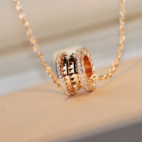 [Solara Jewelry]ZERO 1 ROCK ANHÄNGER ROSÉGOLD KETTE
