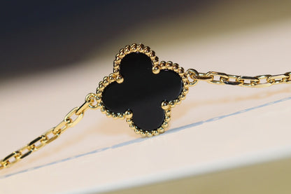 [Solara Jewelry]CLOVER 20 MOTIFS ONYX ROSE GOLD