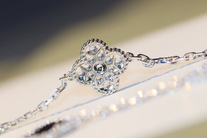 [Solara Jewelry]CLOVER 20 MOTIFS ONYX DIAMOND SILVER